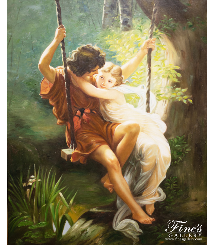 Painting Canvas Artwork  - Angels Whispering Canvas Painting  - ART-017