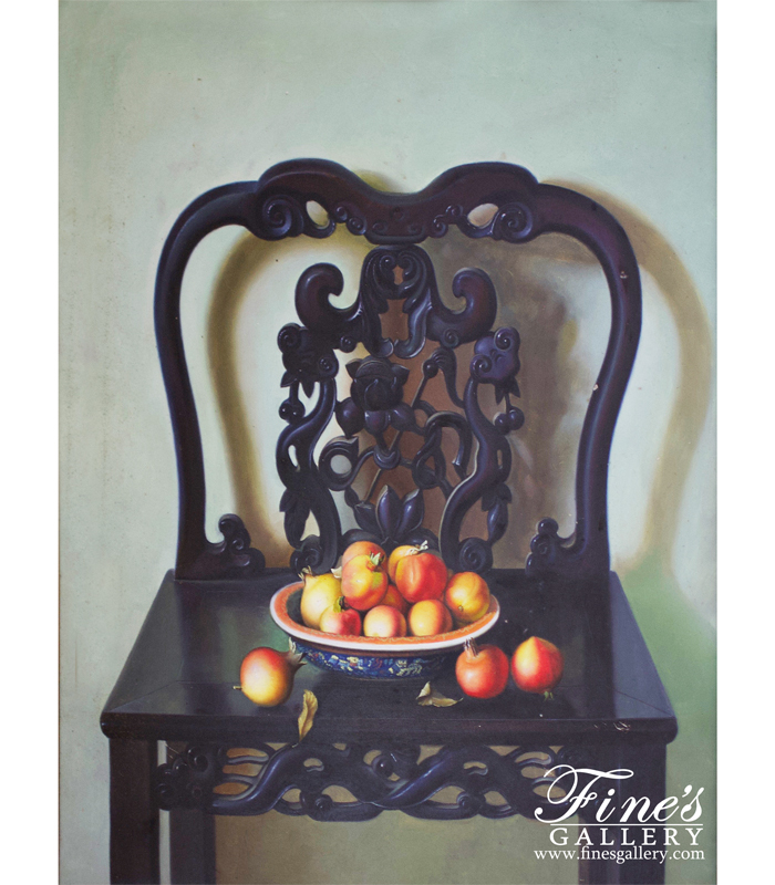Painting Canvas Artwork  - The Black Chair Canvas Painting - ART-019