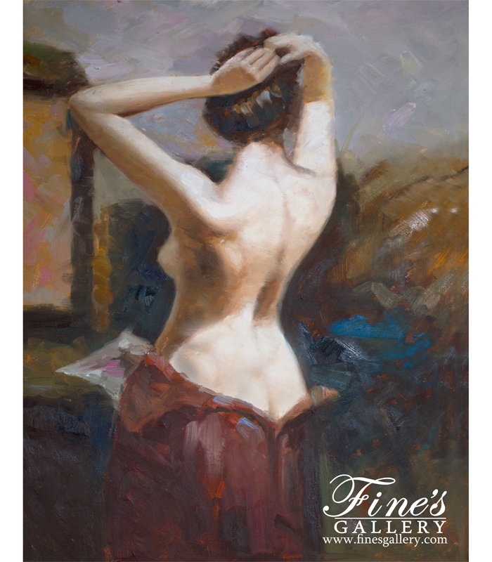 Painting Canvas Artwork  - Woman In The Nude Canvas Painting - ART-029
