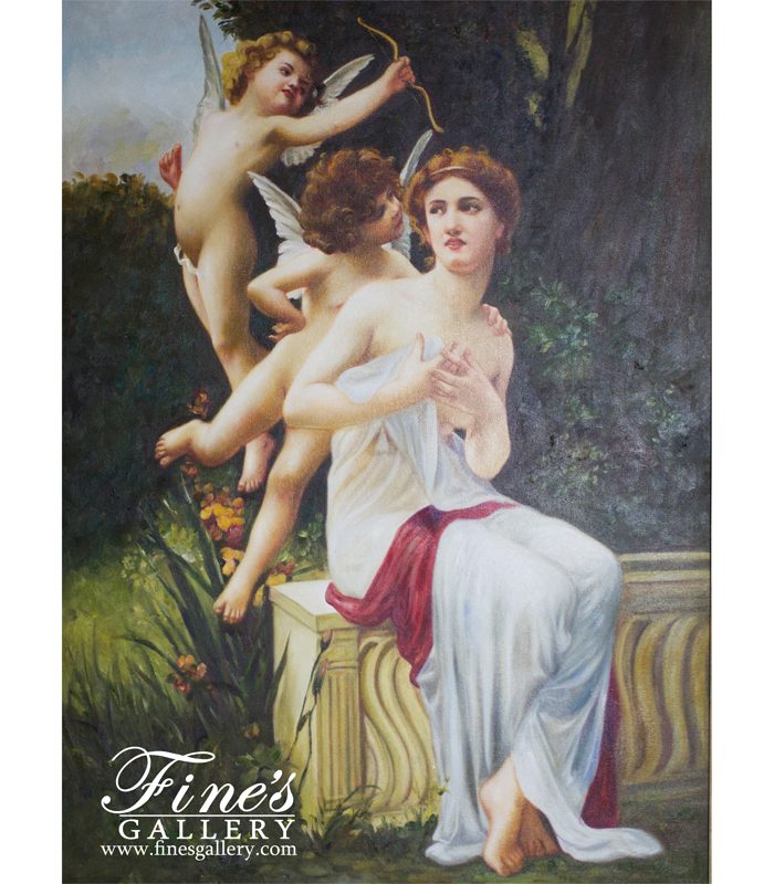 Painting Canvas Artwork  - Angels Whispering Canvas Painting  - ART-017