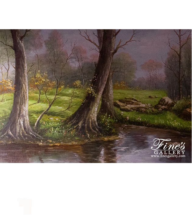 Painting Canvas Artwork  - Quiet Waters Canvas Painting - ART-042