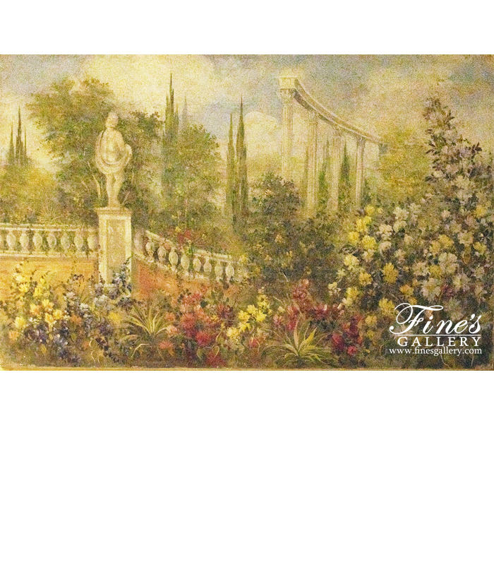 Painting Canvas Artwork  - Garden Landscape Canvas Art - ART-044