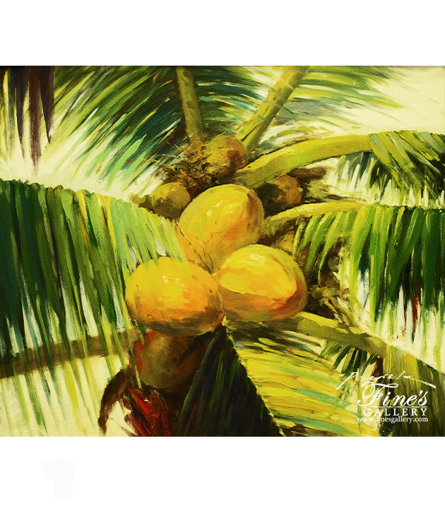 Painting Canvas Artwork  - Coconut Palm Trees Canvas Art - ART-046