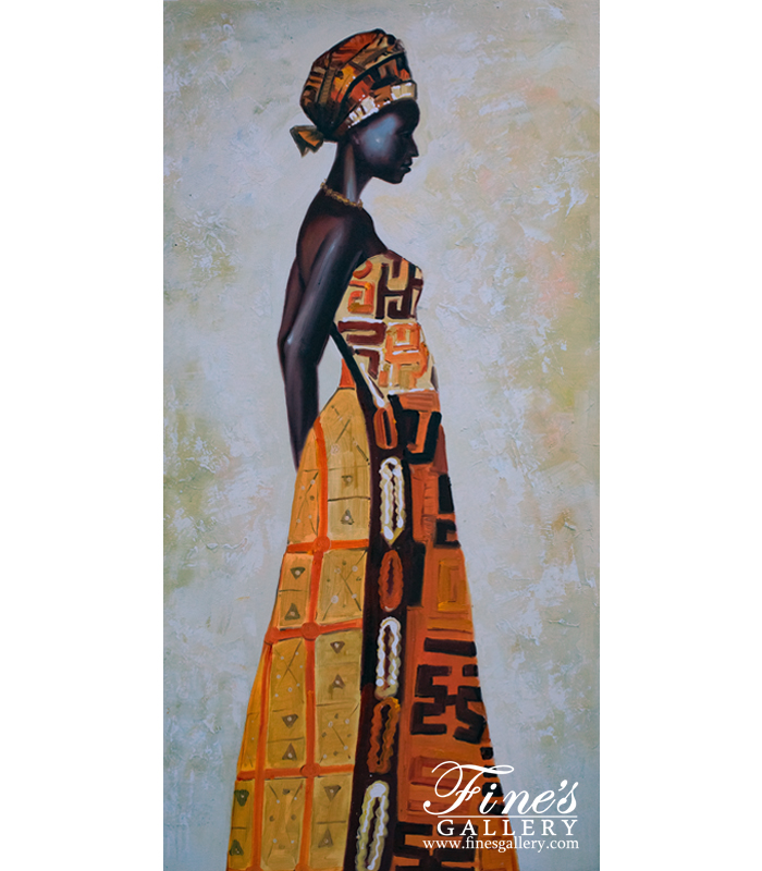 Painting Canvas Artwork  - A Contemplating Queen Canvas Painting  - ART-050