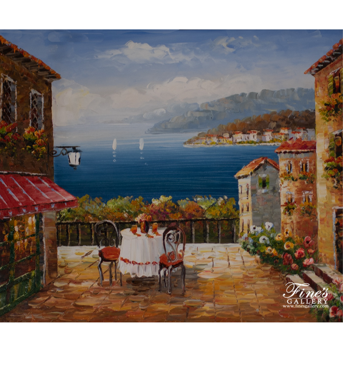 Painting Canvas Artwork  - The Mediterranean Sea Canvas Painting  - ART-058