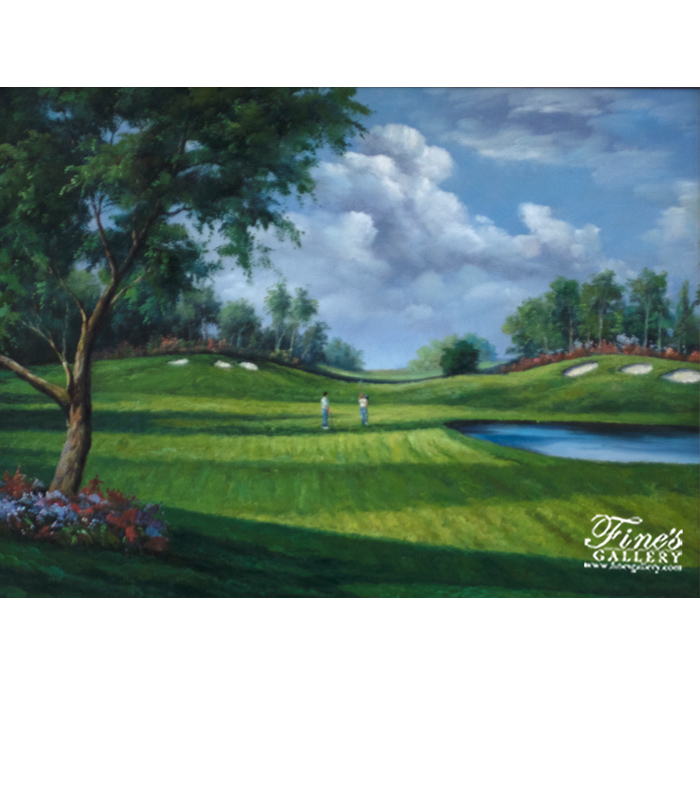 Painting Canvas Artwork  - Golf Day Canvas Art - ART-091