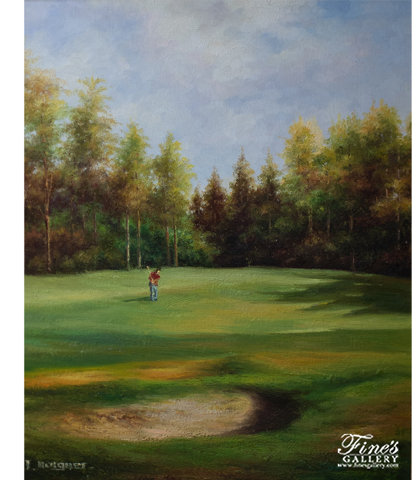 Painting Canvas Artwork  - A Golf Day Canvas Art - ART-095