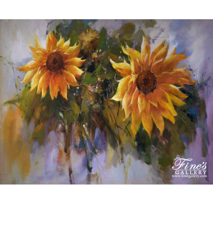 Painting Canvas Artwork  - Sun Flowers Canvas Art - ART-096