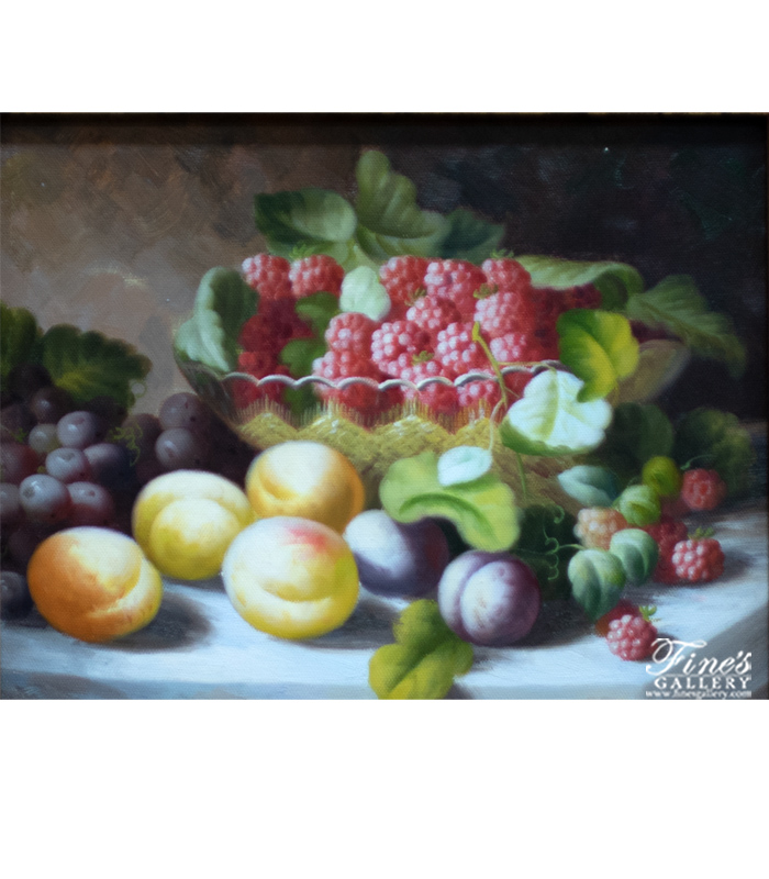 Painting Canvas Artwork  - A Bowl Of Fruit Canvas Art - ART-101