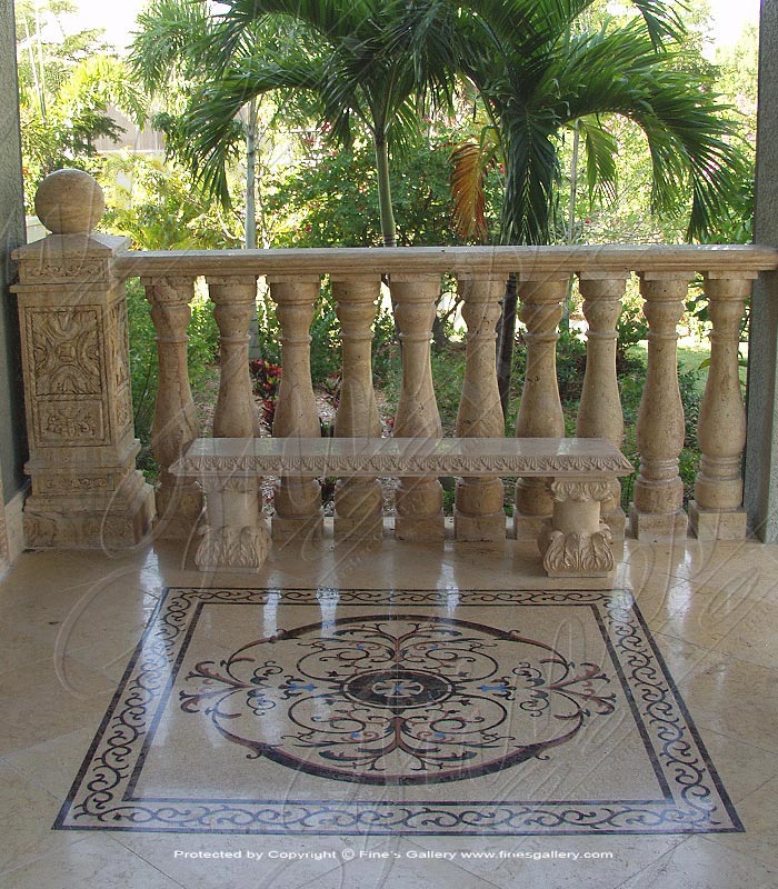 Marble Balusters  - Antique Style Marble Baluster - BAL-045