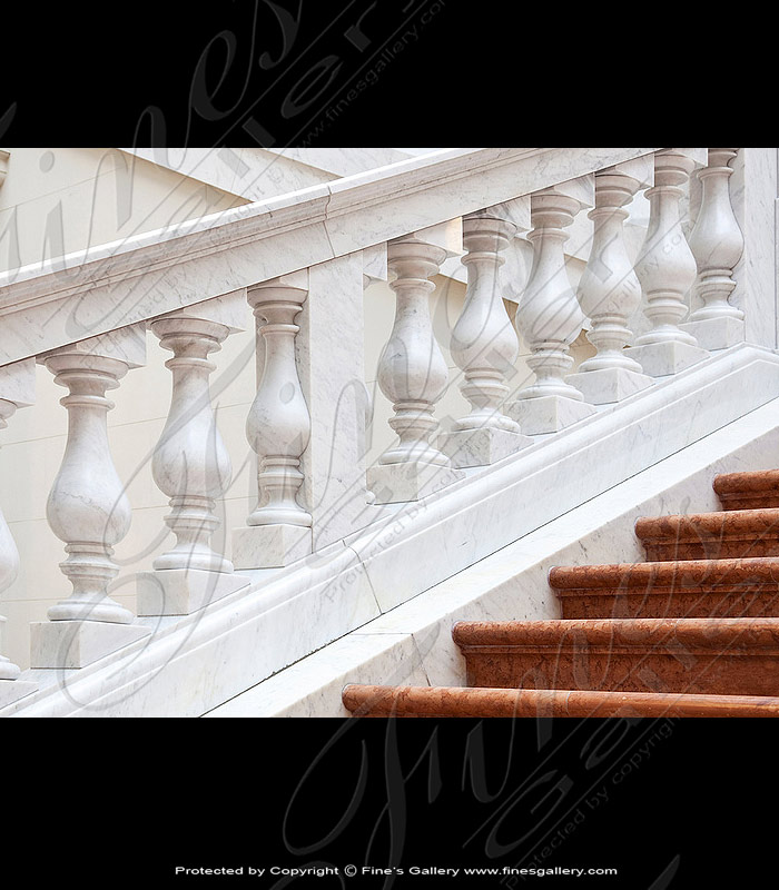 Marble Balusters  - Bianco Carrara Marble Baluster - BAL-054