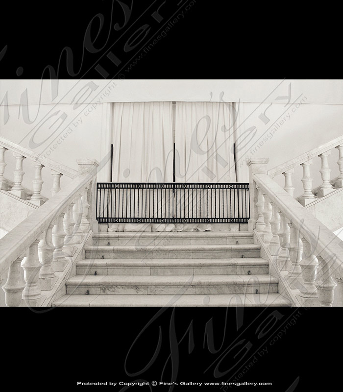 Marble Balusters  - Modern Marble Stairs - BAL-056