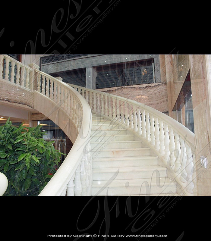 Marble Balusters  - White Onyx Staircase - BAL-057