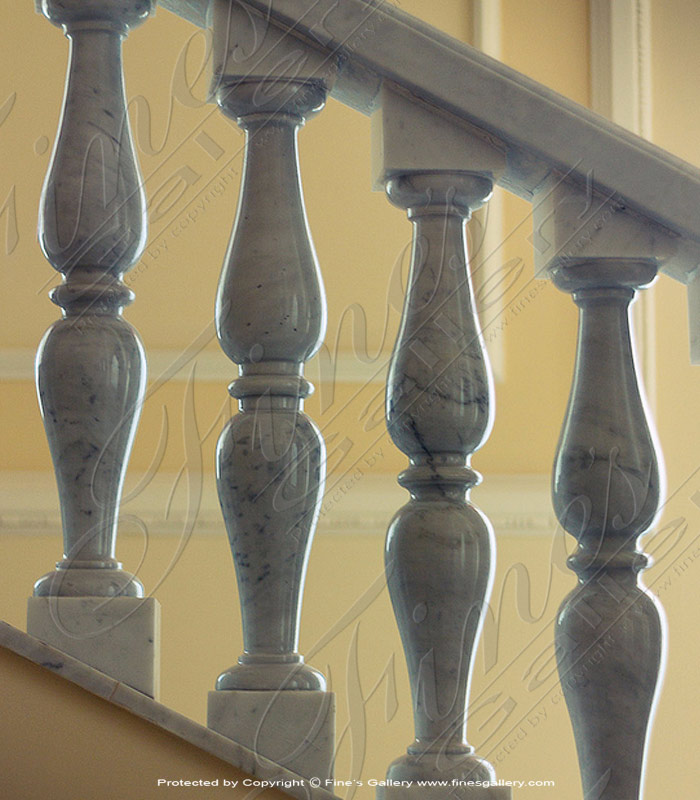 Marble Balusters  - Metrix Marble Baluster Stairs - BAL-069