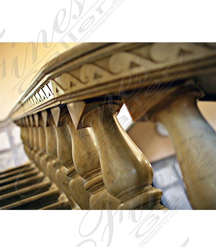 Marble Balusters  - White Marble Stairs - BAL-072