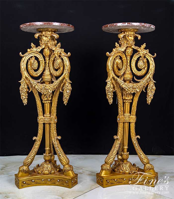 Search Result For Bronze Bases  - Ornate French Bronze Base Pair - BB-125