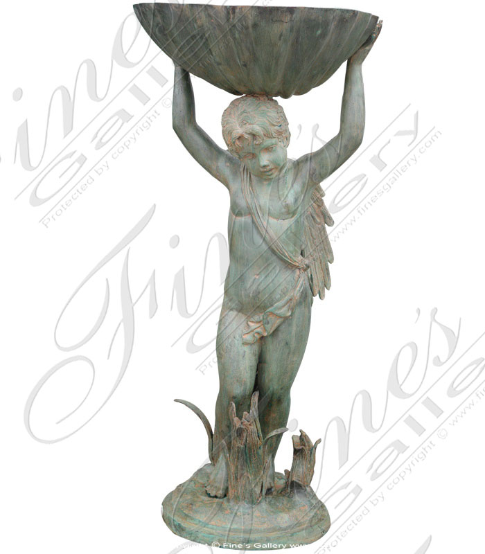 Bronze Fountains  - Child & Bowl - BF-104