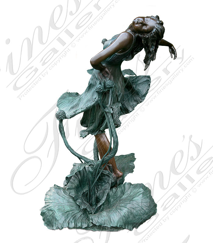 Bronze Fountains  - Bronze Female Fountain - BF-124