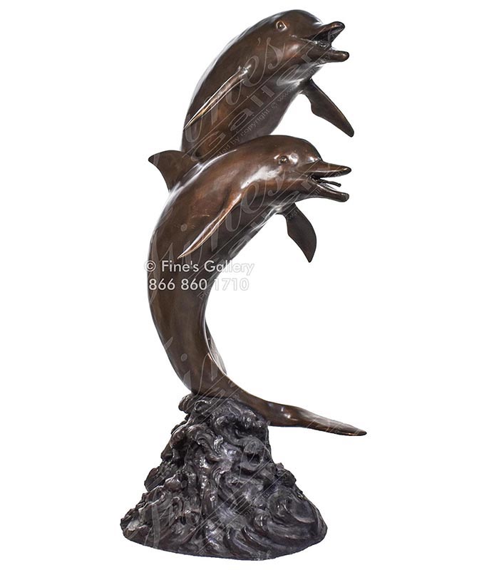 Dancing Dolphins Bronze Fountain