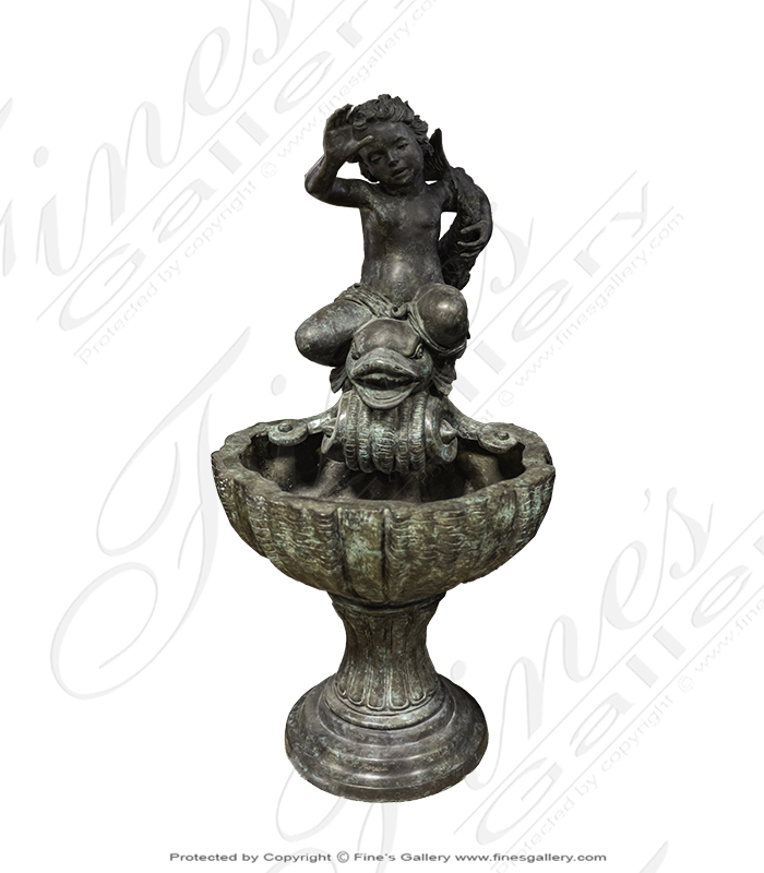 Bronze Fountains  - Ocean Boy Bronze Fountain - BF-240