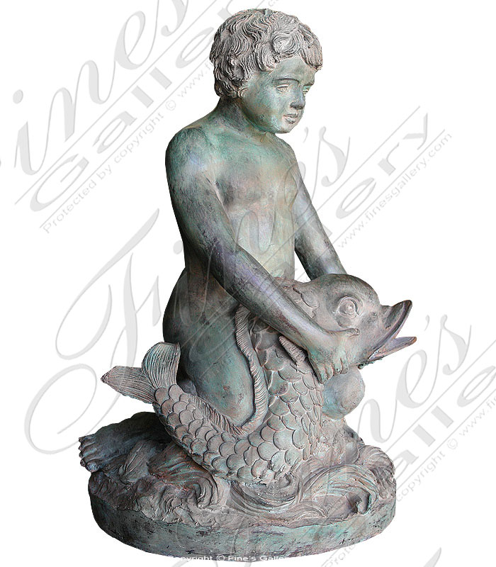 Bronze Fountains  - Patina Boy - BF-252