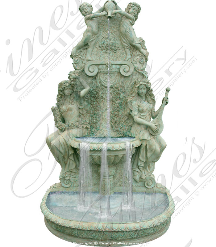 Bronze Fountains  - Bronze Wall Fountain - BF-290