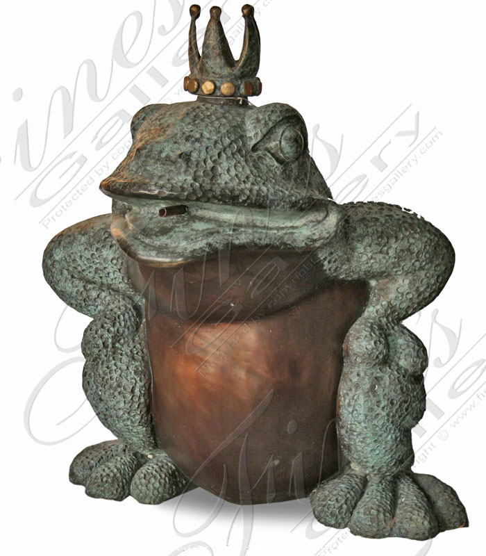 Bronze Fountains  - The Frog Prince Bronze Fountain - BF-373