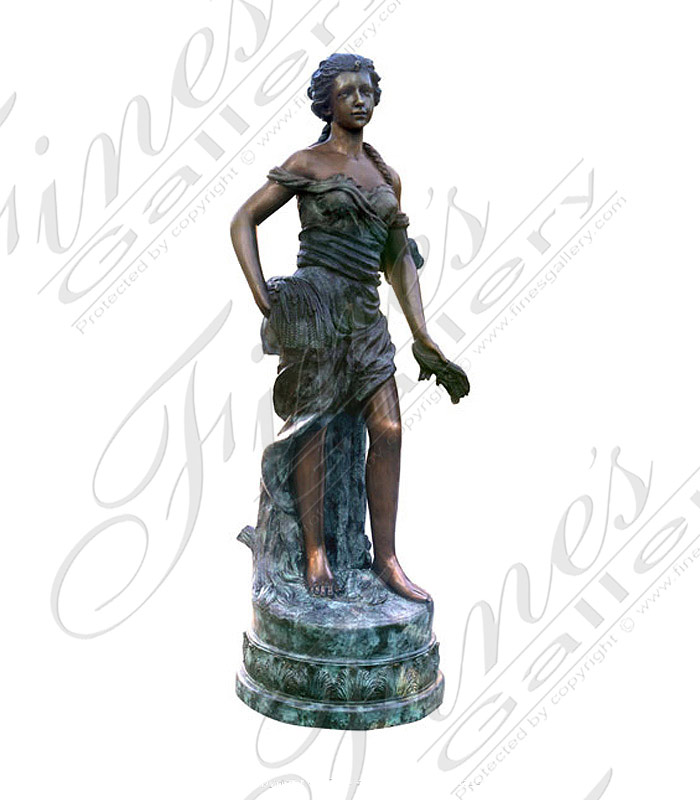 Bronze Fountains  - Bronze Female Fountain - BF-403