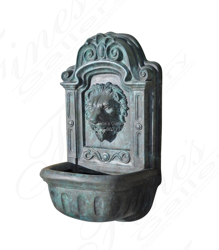 Bronze Fountains  - Bronze Lion Head Fountain - BF-451