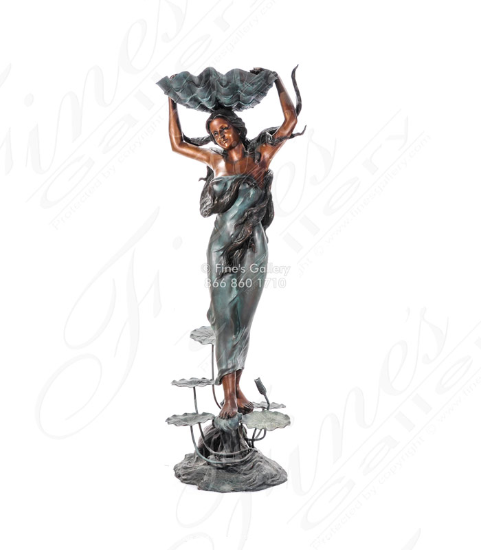 Bronze Fountains  - Beautiful Bronze Woman - BF-486
