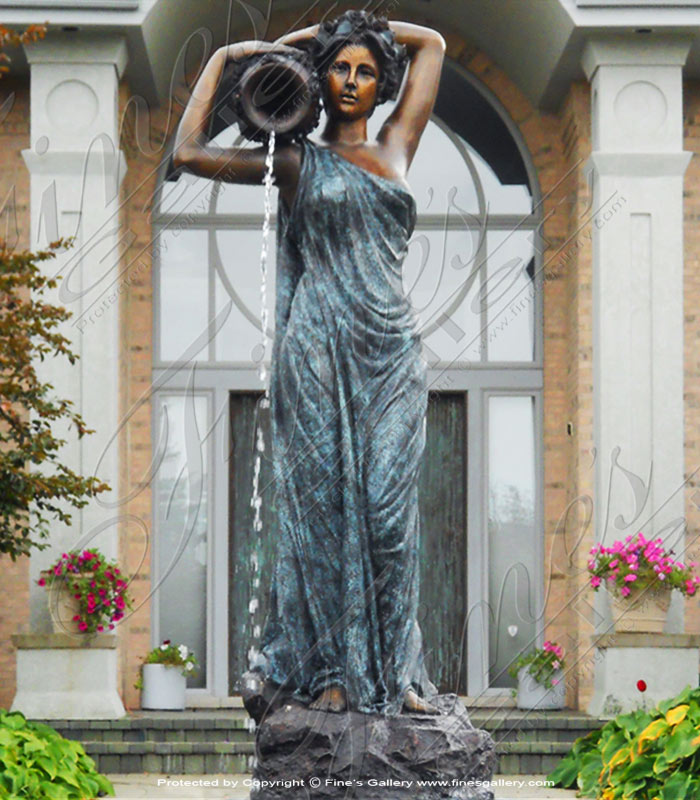 Search Result For Bronze Fountains  - The Water Maiden Bronze Fountain - BF-504