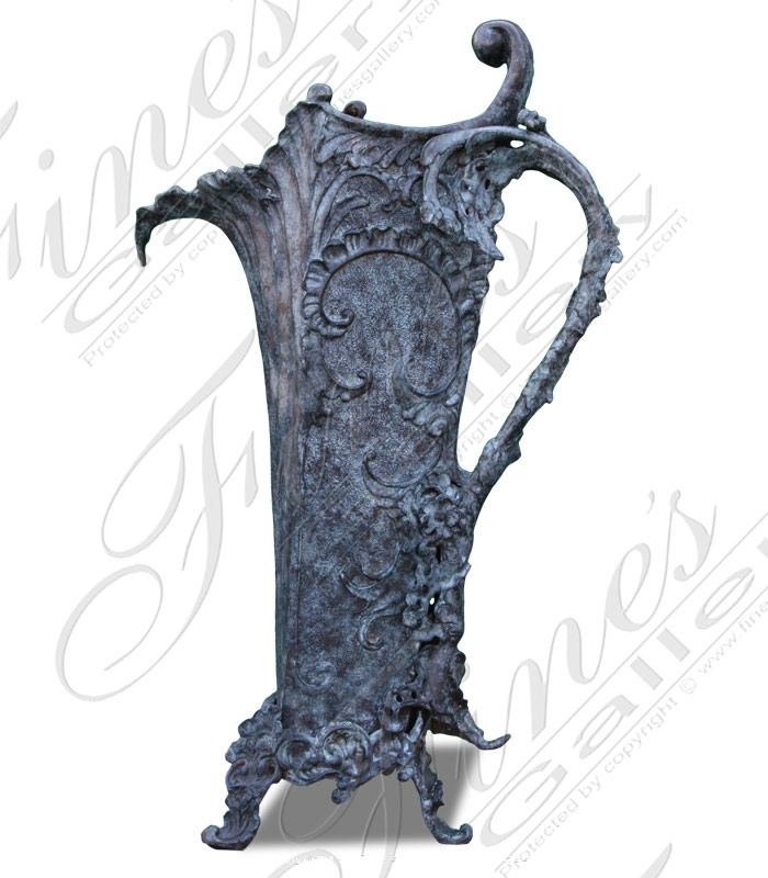 Bronze Fountains  - Ornate Pitcher Bronze Fountain - BF-505