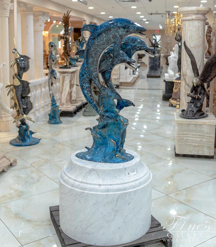 Bronze Fountains  - Bronze Dolphins Fountain - BF-509