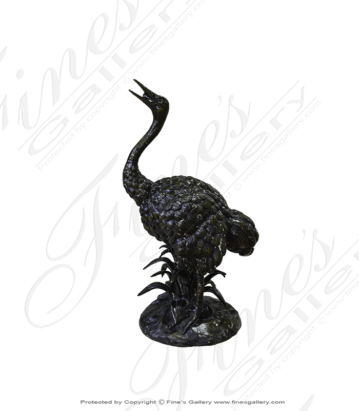 Bronze Fountains  - Bronze Ostrich  - BF-526