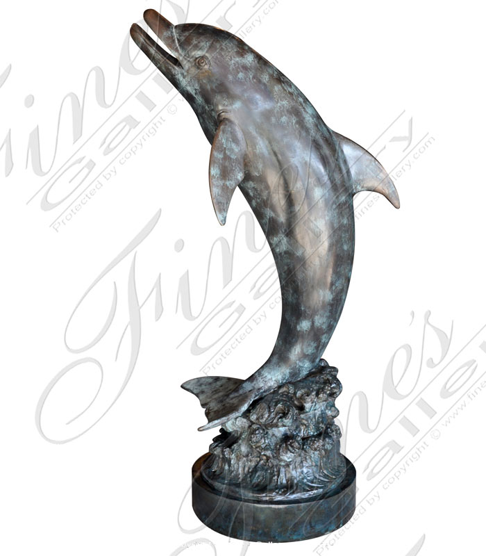 Bronze Fountains  - Bronze Dolphin Fountain - BF-537