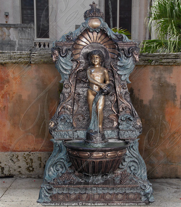 Bronze Fountains  - Bronze Child Fountain - BF-619