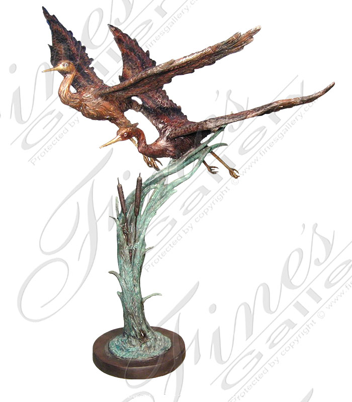 Bronze Fountains  - Bronze Flying Birds Fountain - BF-620