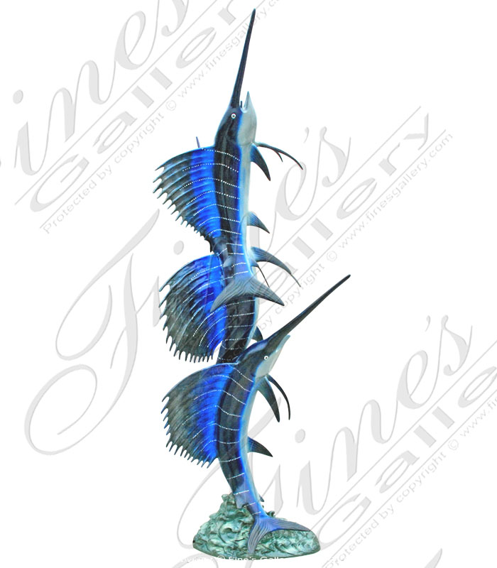 Bronze Fountains  - Bronze Marlin Fountain - BF-636