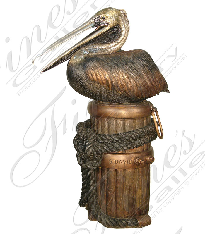 Bronze Fountains  - Bronze Pelican Fountain - BF-794