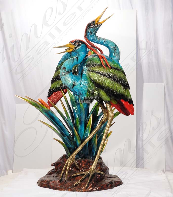 Search Result For Bronze Fountains  - Bronze Bird Pair - BF-613