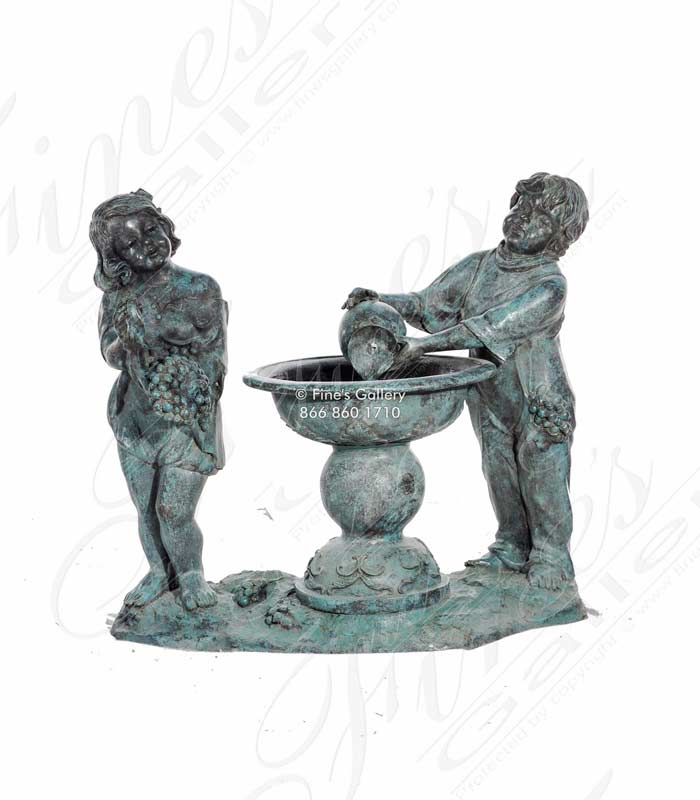 Bronze Fountains  - Bronze Children Fountain - BF-757