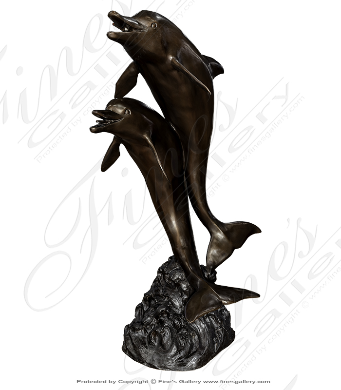 Bronze Fountains  - Bronze Dolphin Fountain - BF-761