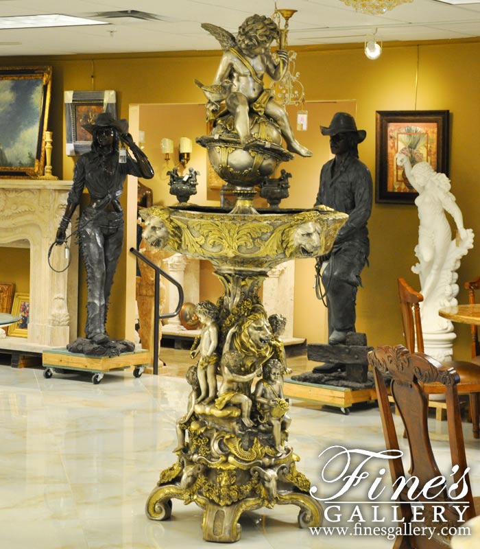 Bronze Fountains  - Floral Maiden Bronze Fountain - BF-765