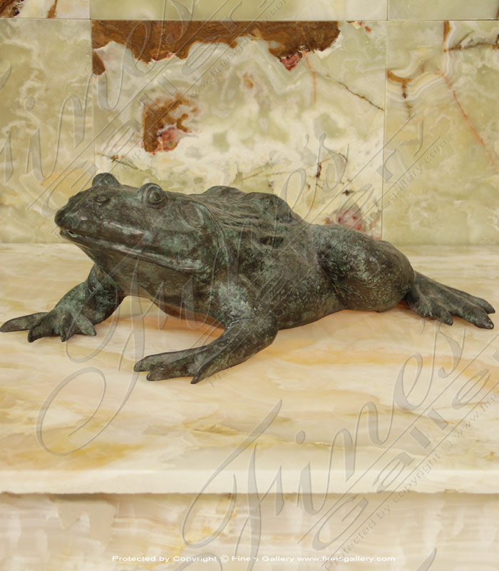 Bronze Fountains  - Patina Bronze Frog Fountain - BF-778