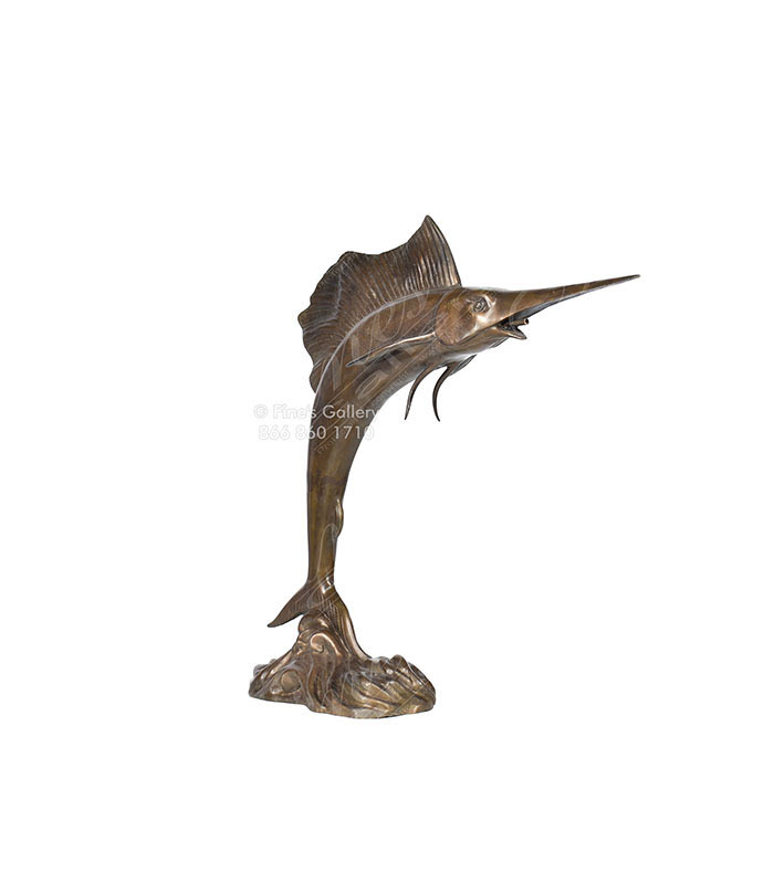 Bronze Fountains  - Classic Bronze Marlin Fountain - BF-828