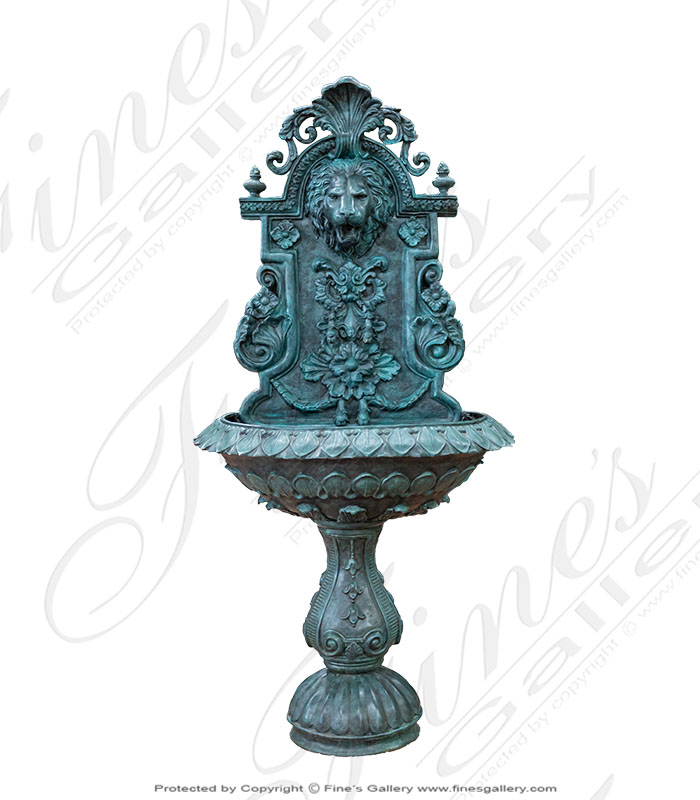 Bronze Fountains  - Majestic Countryside Wall Fountain - BF-842