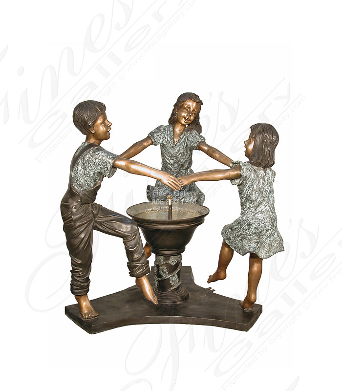 Bronze Fountains  - Ring Around The Rosie Bronze Fountain - BF-873