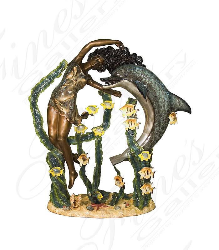 Bronze Fountains  - Tropical Paradise Bronze Fountain - BF-887