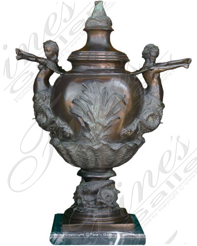 Bronze Planters  - Mystical Ocean Bronze Planter - BP-117