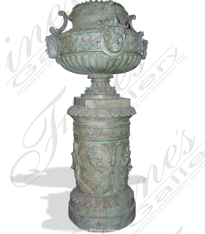 Bronze Planters  - Patina Cherubs And Maidens - BP-118